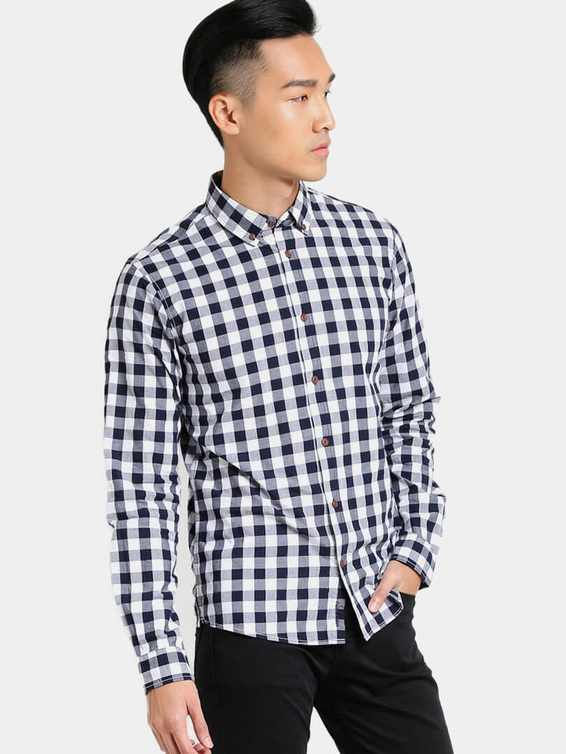 Harlin Gingham Checkered Shirt