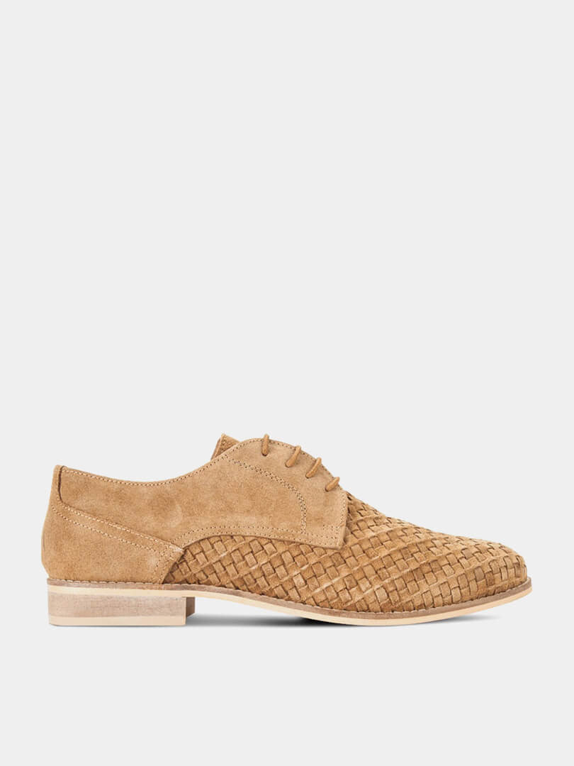 Tan Suede Smart Shoes