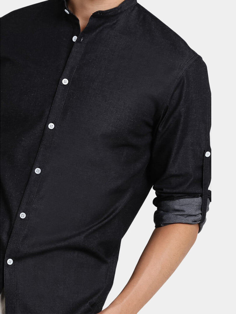 Haji Mandarin Collared Shirt